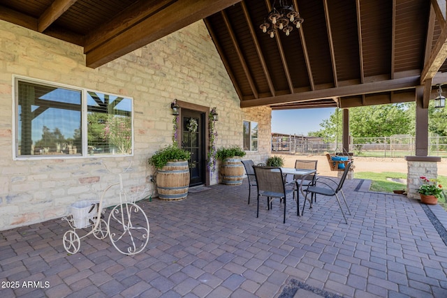 7738 N 185th Ave, Waddell, AZ 85355 - view of patio with fence and outdoor dining area