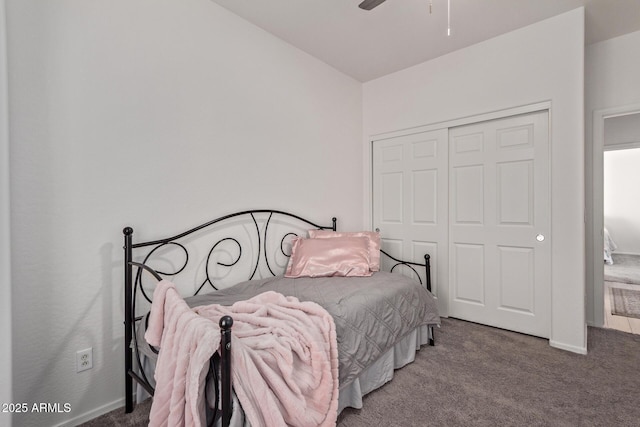 15246 N 138th Ln, Surprise, AZ 85379 - carpeted bedroom featuring a ceiling fan and a closet