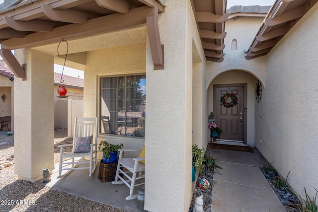 15246 N 138th Ln, Surprise, AZ 85379 - property entrance with a tiled roof and stucco siding