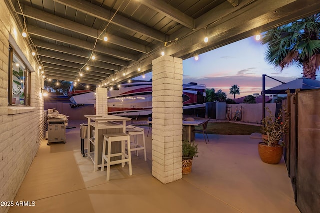12866 W Orange Dr, Litchfield Park, AZ 85340 - fenced backyard featuring a patio area