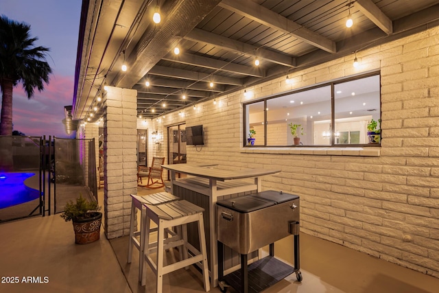 12866 W Orange Dr, Litchfield Park, AZ 85340 - view of patio terrace at dusk