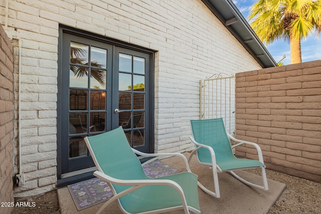 12866 W Orange Dr, Litchfield Park, AZ 85340 - view of patio with french doors