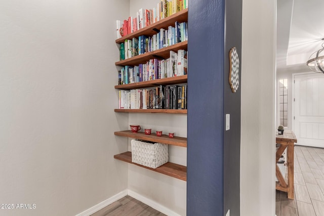 interior space featuring hardwood / wood-style flooring