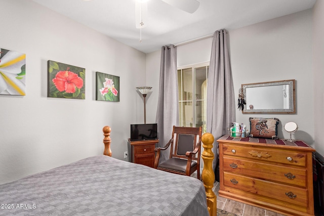 16756 S 181st Ln, Goodyear, AZ 85338 - bedroom with wood finished floors and a ceiling fan