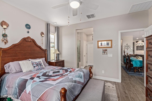 16756 S 181st Ln, Goodyear, AZ 85338 - bedroom featuring wood finished floors and a ceiling fan