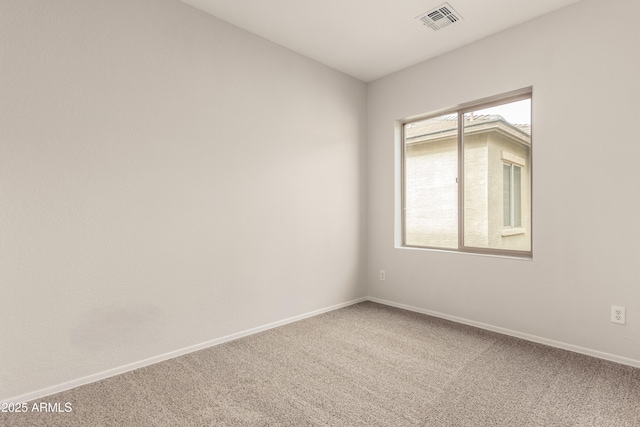 view of carpeted empty room