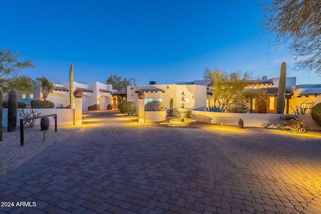 view of adobe home