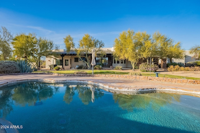 view of pool with a patio area