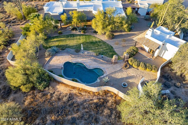 7845 E Dynamite Blvd, Scottsdale, AZ 85266 - view from above of property with a pool