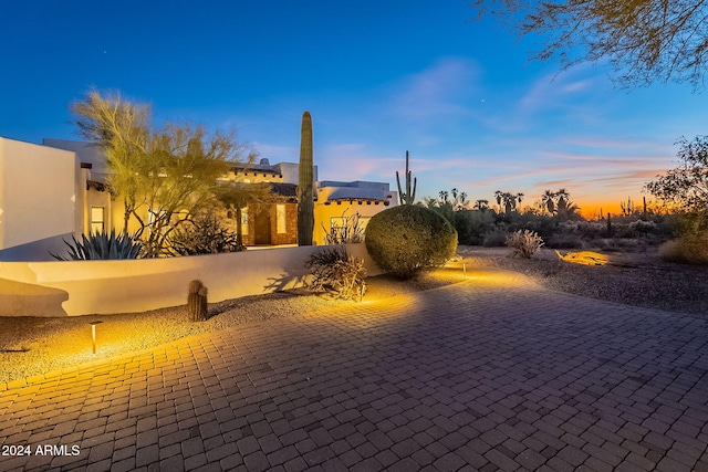 7845 E Dynamite Blvd, Scottsdale, AZ 85266 - view of front facade with stucco siding and a patio