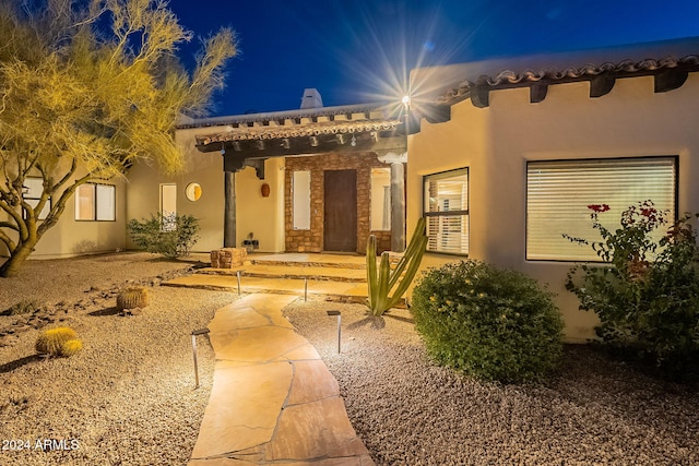 view of pueblo-style house