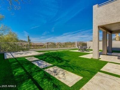 3634 N Desert Oasis, Mesa, AZ 85207 - view of yard with a patio area