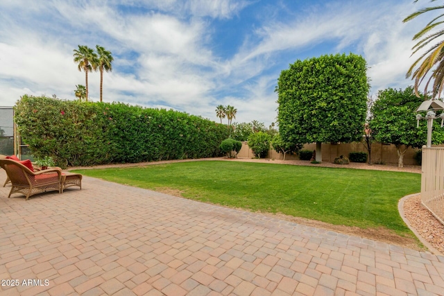 view of patio / terrace featuring a fenced backyard