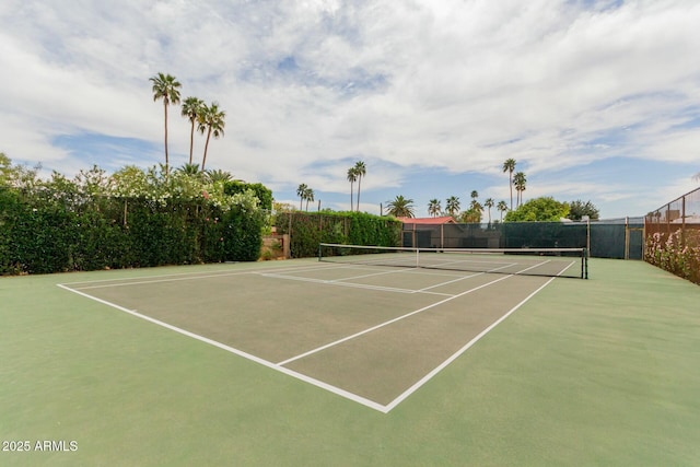 view of sport court with fence and community basketball court