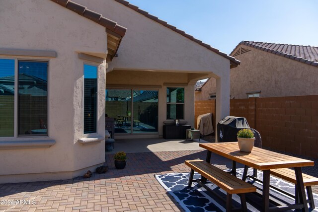 view of patio / terrace with grilling area