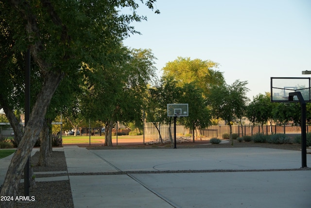 view of basketball court