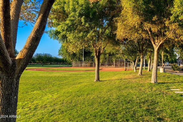 surrounding community featuring a lawn