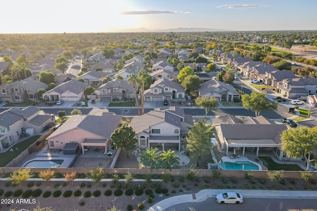 1663 S Boulder St, Gilbert, AZ 85295 - aerial view of residential area featuring a pool area