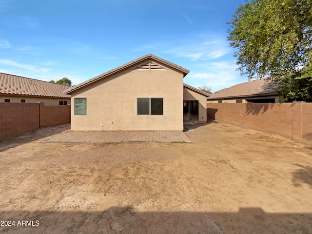 view of rear view of property