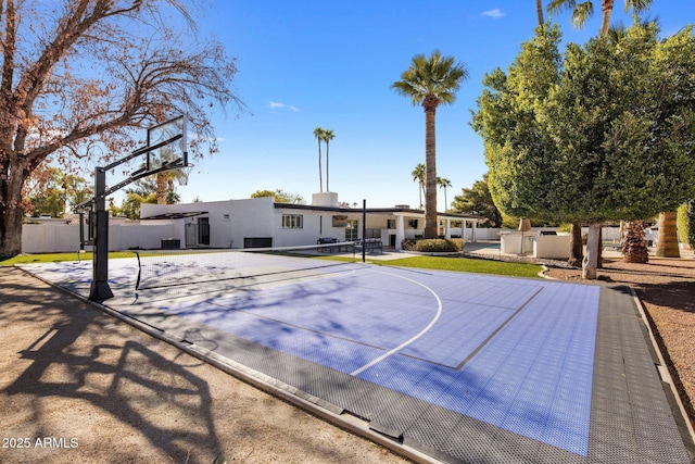 view of sport court