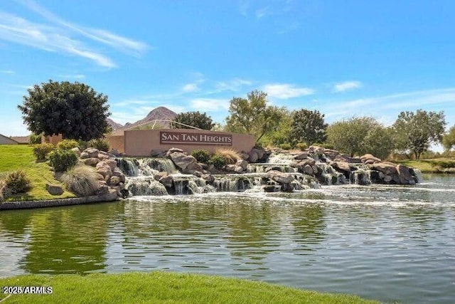 2412 W Camp River Rd, San Tan Valley, AZ 85144 - community sign with a water view