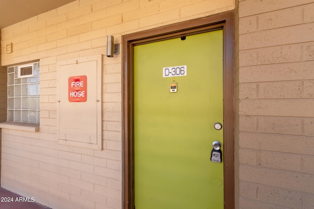 view of entrance to property