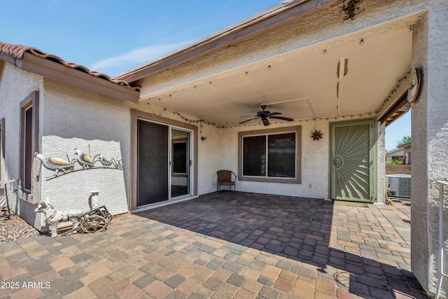 23075 W Arrow Dr, Buckeye, AZ 85326 - view of patio featuring a ceiling fan