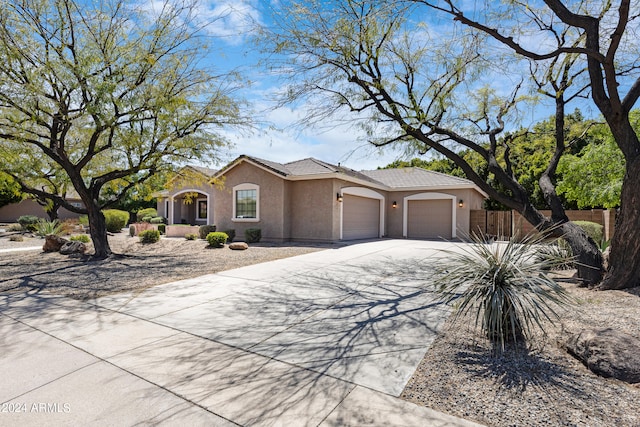 ranch-style house with a garage