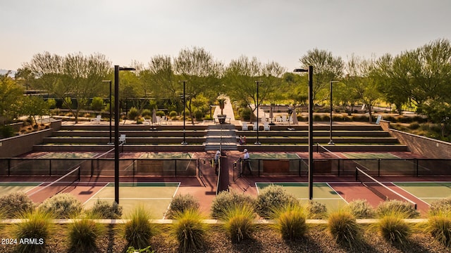 view of tennis court