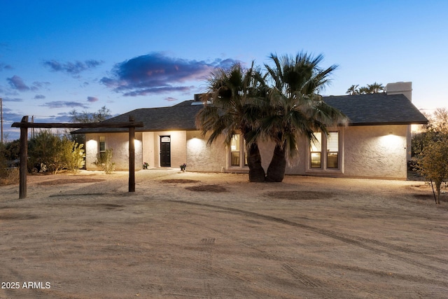 view of front of home