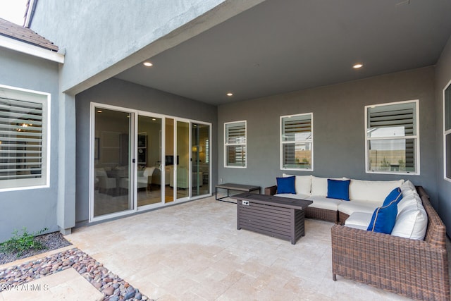 view of patio / terrace featuring outdoor lounge area