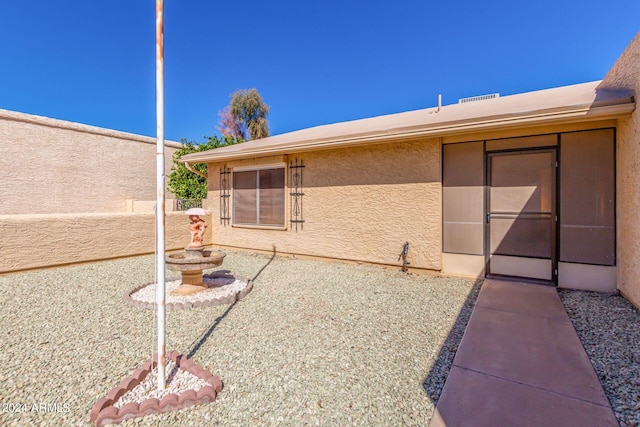 rear view of house with a patio area