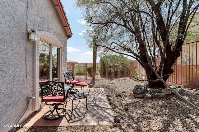 view of patio / terrace featuring a fenced backyard