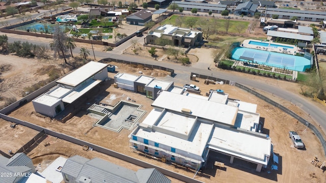 aerial view featuring a residential view