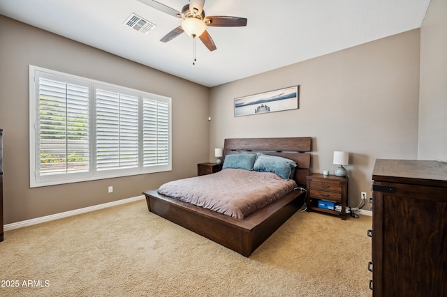 8417 W Northview Ave, Glendale, AZ 85305 - bedroom featuring carpet floors, baseboards, and ceiling fan