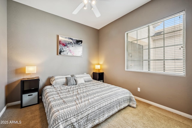 8417 W Northview Ave, Glendale, AZ 85305 - carpeted bedroom featuring baseboards and ceiling fan