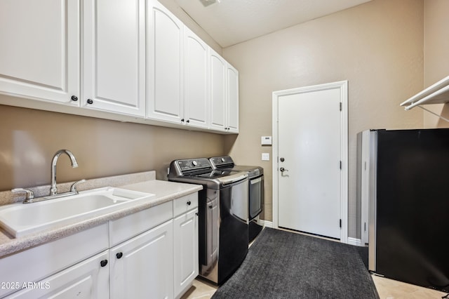 8417 W Northview Ave, Glendale, AZ 85305 - laundry area with independent washer and dryer, cabinet space, and light carpet