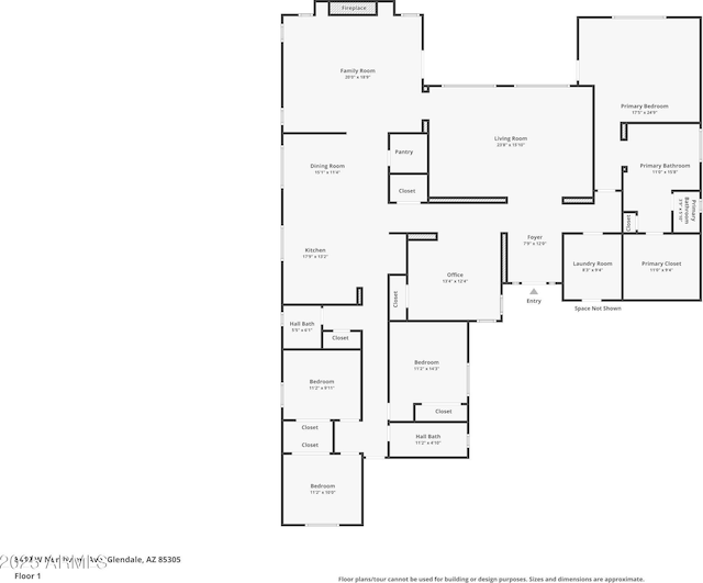 8417 W Northview Ave, Glendale, AZ 85305 - floor plan / room layout
