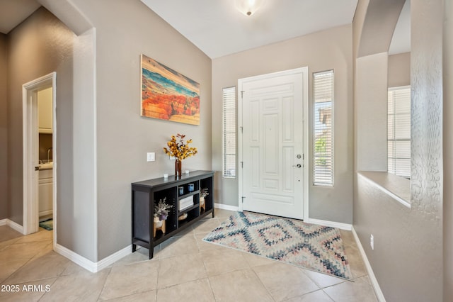 8417 W Northview Ave, Glendale, AZ 85305 - foyer entrance with tile patterned flooring and baseboards