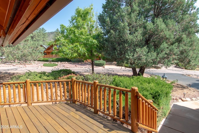 6168 W Hidden Pines Loop, Pine, AZ 85544 - view of wooden terrace