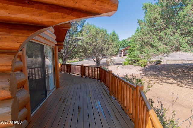 6168 W Hidden Pines Loop, Pine, AZ 85544 - view of wooden deck