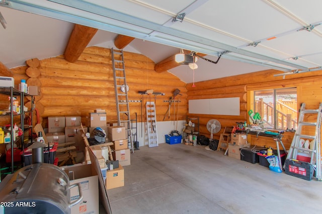 6168 W Hidden Pines Loop, Pine, AZ 85544 - garage featuring a garage door opener