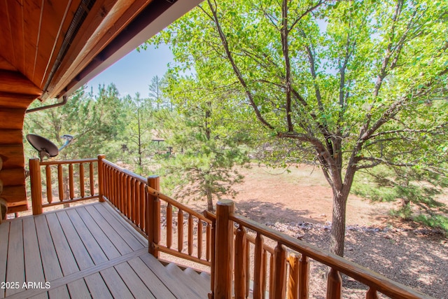 6168 W Hidden Pines Loop, Pine, AZ 85544 - view of wooden terrace