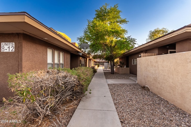 view of property exterior