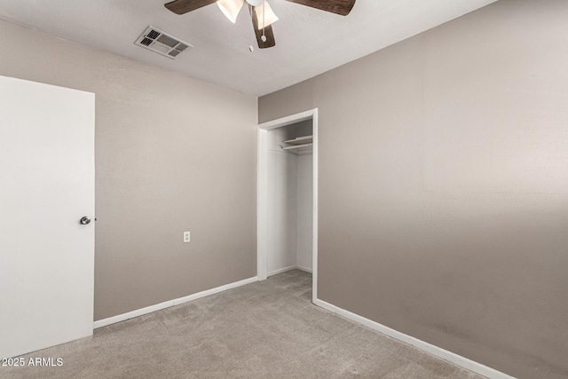1113 E 5th St, Casa Grande, AZ 85122 - unfurnished bedroom with carpet flooring, a closet, and ceiling fan