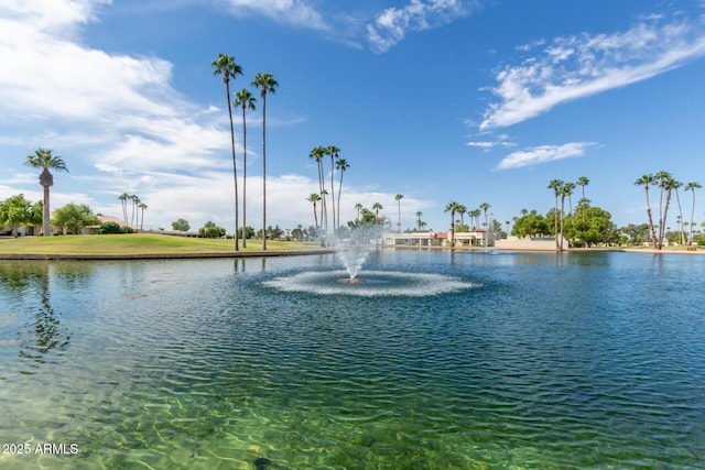 view of water feature