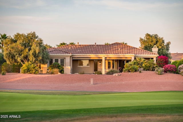 view of sport court with view of golf course