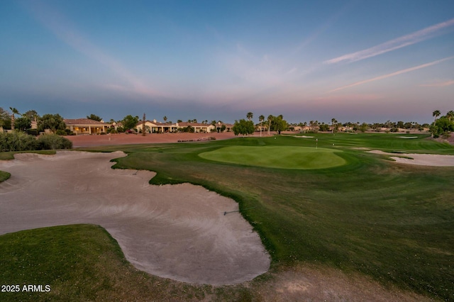 view of community with view of golf course and a residential view