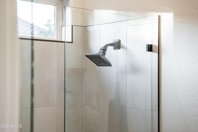 details with a shower stall