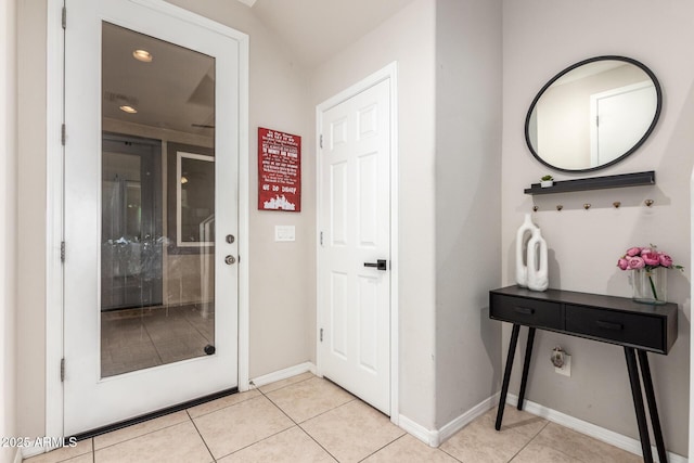 bathroom featuring tile patterned flooring